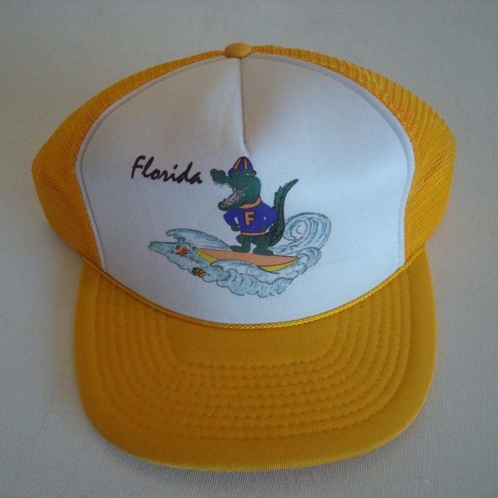 FLORIDA ALLIGATOR TRUCKER SNAPBACK 90S HAT CAP VINTAGE 00S Y2K X2